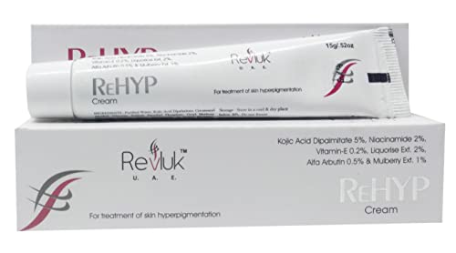 Rehyp Pigmentation Cream for Women – Dark Spot Remover, Brightening Face Cream with Kojic Acid & Alpha Arbutin – Paraben-Free, Dermatologically Tested – 15g