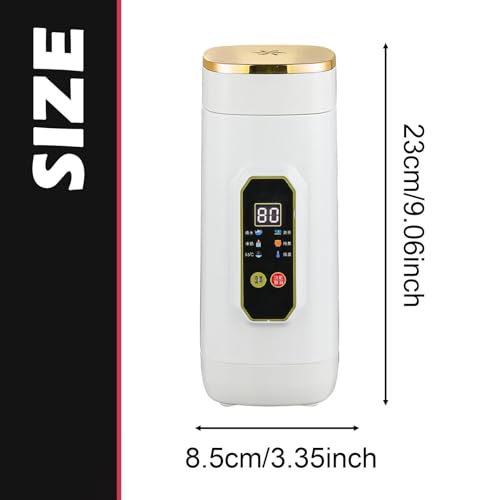 Tetera eléctrica portátil 650ml acero inoxidable miniatura 4