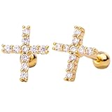 Boucles d'oreilles croix plaquées or pour femmes : ces élégantes boucles d'oreilles croix dorées sont spécialement conçues pour les femmes, ajoutant une touche de sophistication et de style à n'importe quelle tenue..Le placage or rehausse leur beauté et leur élégance.