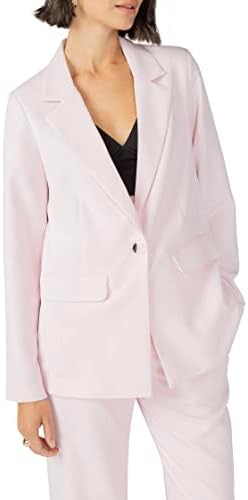 Sanctuary Bryce Woven Blazer Washed Pink LG (US 10-12)