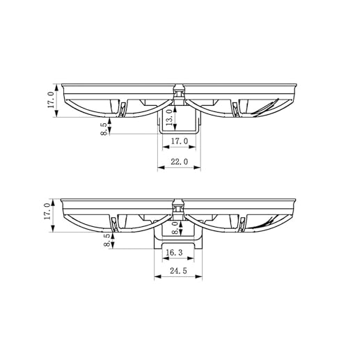 Happymodel 85mm Whoop Frame for Tiny Whoop Mobula8 &ndash; Durable Brushless Micro Frame with Low-Mount FC Design &ndash; Supports 3-Hole & 4-Hole Motors, Fits Up to 51mm Props &ndash; Transparent Black
