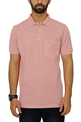 Image of Celsius Men's Half Sleeve Classic Solid Pique Polo with Pocket