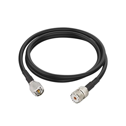 Adaptador MINI-UHF macho a SO-239 UHF hembra cable RG58 3.3 pies miniatura 1