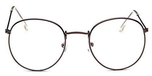 Lunettes rondes pour dames avec cadre optique en métal chic Miwaimao
