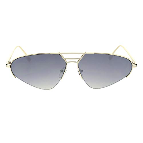 PASTL Womens Retro Fashion Sunglasses Half Rim Triangular Metal Frame UV 4002