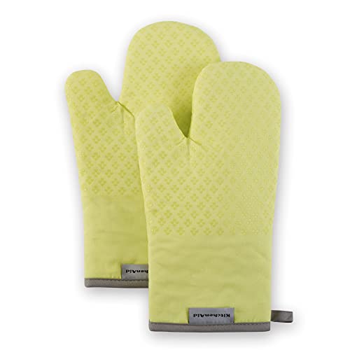 KitchenAid Asteroid Oven Mitt Set, 7"x12.5", Kyoto Glow Yellow, 2 Piece