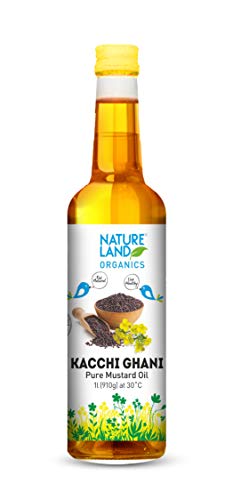 Image of Natureland Organics Whole Wheat Flour 5 Kg - Organic Wheat Flour & Natureland Organics Kachhi Ghani Pure Mustard Oil 1 LTR - Cold Pressed