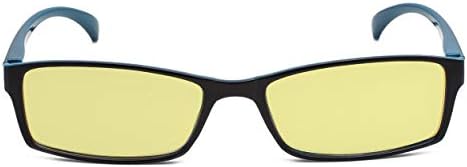 Small Rectangle Blue Light Blocking Computer Reading Glasses with Yellow Tinted Lens