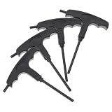 ULTECHNOVO Llave Tipo T para Patines de Hielo y Ruedas, Destornillador Manual para Patines, Juego de 4 Piezas Resistente y Ergonómico, Accesorios para Patinaje sobre Hielo y Hockey