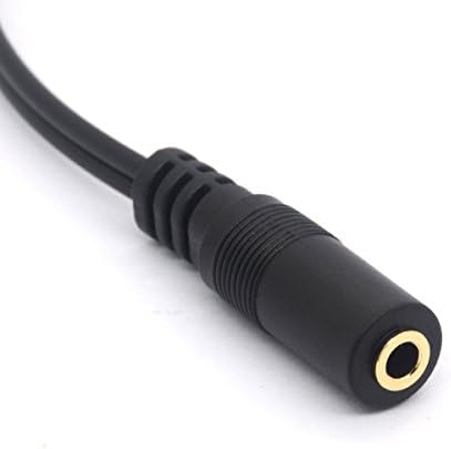 Gold plated 3.5mm Female to 2 RCA Male Audio Stereo Y Splitter Cable AV Adapter for iPod, iPhone, iPad, smartphones, tablets and mp3 players, Home theater - 30CM (3.5mm Female To 2RCA Male)