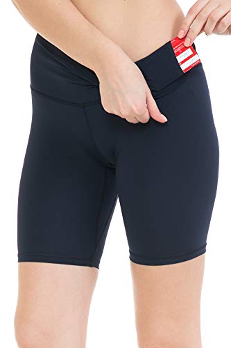 Short de compression taille haute premium en nylon résistant femme XL - 4