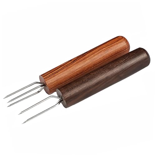 LRXIYODE 2 Piezas De Extensión Herramienta De Prolongación De Moxibustión Palo De Pinchador De Salchichas Duradero Herramienta De Prolongación De Calor Moxa Ébano