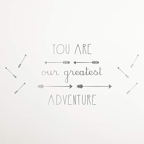 Levtex Baby - Emerson Crib Bed Set - Baby Nursery Set - Navy, Blue, Grey And Tan - Animal Adventure - 4 Piece Set Includes Quilt, Fitted Sheet, Wall Decal & Dust Ruffle #TOP4