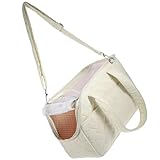 BESTOMZ Outdoor Katzentragetasche Leichte und Bequeme Transporttasche für Kleine Hunde und Katzen mit Praktischem Schultergurt für Spaziergänge und Reisen