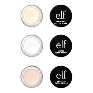 e.l.f. Cosmetics Putty Primer Trio, Includes Poreless Putty, Matte Putty & Luminous Putty, Travel Size, 0.14 Oz (4g) Each, 0.14 ounces