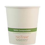 World Centric 100% Biodegradable, 100% Compostable Paper PLA-Lined 10 Ounce Kraft Coffee Hot Cup (Package of 200)
