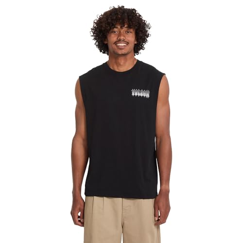 Camiseta Volcom Gamma Doom sin mangas talla XL para hombre en color negro