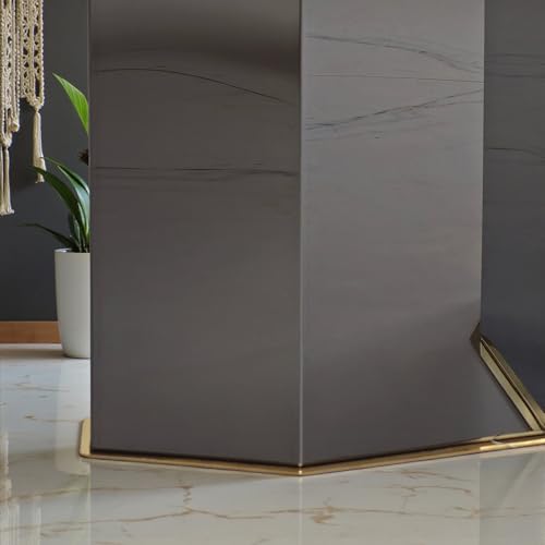 Image of The Attic Tristar Round Coffee Table with Marble Finish, Modern Center Table for Living Room & Lounge