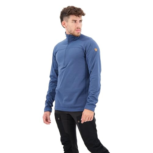 Image of Fjallraven Abisko Lite Men's Half Zip Fleece - Breathable, Comfortable, Lightweight Fleece Warmth - Hiking, Trekking