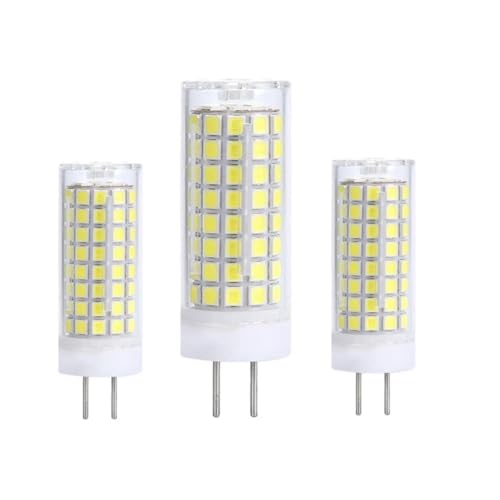 LEDLOCLB Lampadina LED Dimmerabile G6.35 Da 3 Pezzi 10W AC220V Parti Di Ricambio Per Lampada A Risparmio Energetico Con Angolo Del Fascio Di 360 Gradi,Bianco 6000k 6500k,10W -102 LED 5Pz