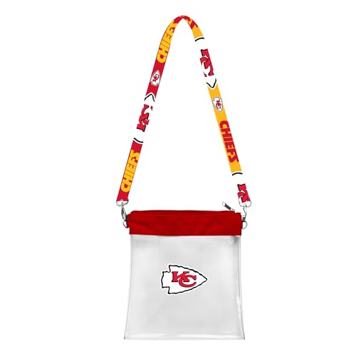 Littlearth NFL Clear Pattern Strap Bag Kansas City Chiefs