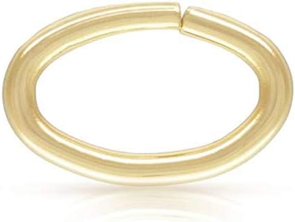14Kt Gold Filled Oval 22ga 3.0x4.6mm Open Jump Ring - 50pcs (4456)/1