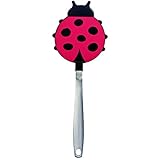 Tovolo Spatulart Ladybug Nylon Flex Turner, Stainless Steel Handle, Dishwasher Safe, Heat-Resistant to 400ᴼF