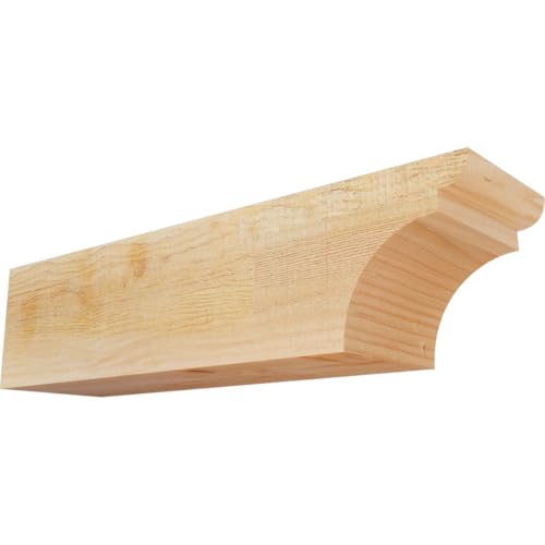 Ekena Millwork RFT06X06X24YOR00RDF Yorktown Rough Sawn Rustic Wood Rafter Tails' 6"W x 6"H x 24"L, Douglas Fir