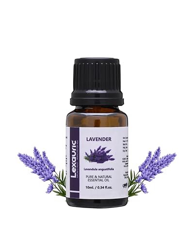 Lavender Essential Oil, 100% Pure & Natural – Calming Aromatherapy, Skin & Hair Care, Stress Relief – 10ml