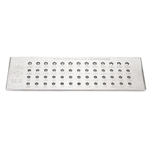 Plaque de traction en fil de carbure de tungstène nikusaz à 52 trous pour bijoux