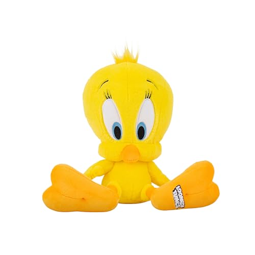 Jazwares Warner Bros. Discovery Looney Tunes, 8-Inch Tweety Bird Plush - Super-Soft and Huggable Plush Toy - Official Licensed Plush - for All Ages