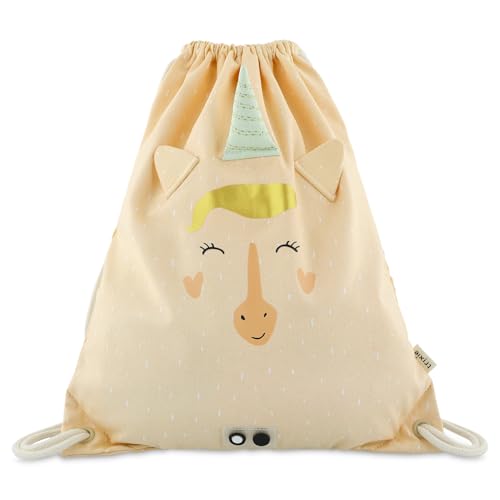 Trixie Unisex Kid's Drawstring Bag Mrs. Unicorn, Beige, One Size, Nude