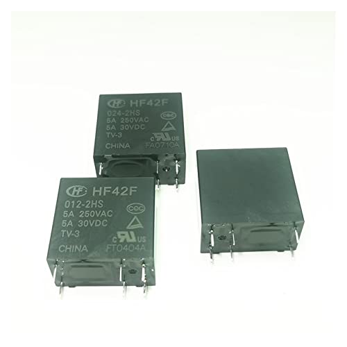 Relais de puissance JZC-42F HF42F 12V 5A250VAC pour circuit imprimé et domotique