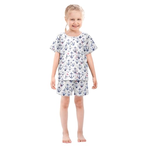 Anchor Pajama Set Pajamas Sleepwear Nightwear Loungewear Clothes Set B0403418