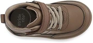 Stride Rite SRT Braxton Sneaker, Espresso, 9.5 Wide US Unisex Little Kid Review | Image 4
