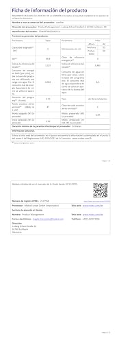 Miniatura 10 de Comfee Cdwmt0602ewd-Eu Lavavajillas De Sobremesa Compacto Con 6 Cubiertos, 6 Programas, Clase D, Pantalla Led, 24h Inicio Diferido, Ciclo Intensivo H-Temp A 70 C, 47 Db - Blanco