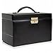 WOLF 280002 Heritage Large Jewelry Box, Black