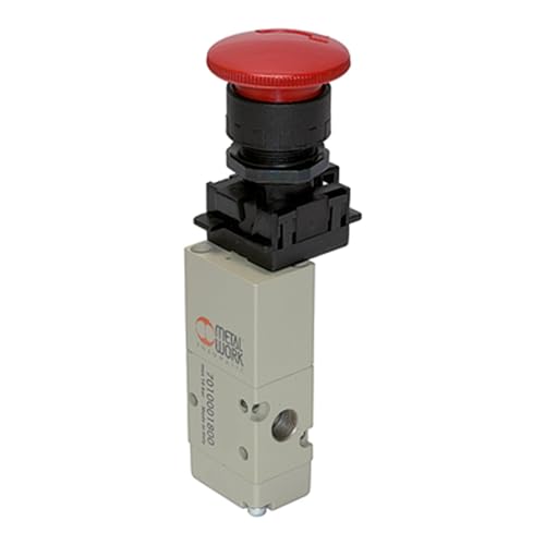 Vanne 3/2 voies RIEGLER arrêt d'urgence monostable NF G 1/8 - 2