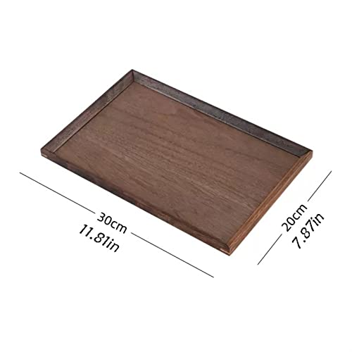 Plateau en bois de noyer petit modèle pour petit déjeuner et service à thé - 3