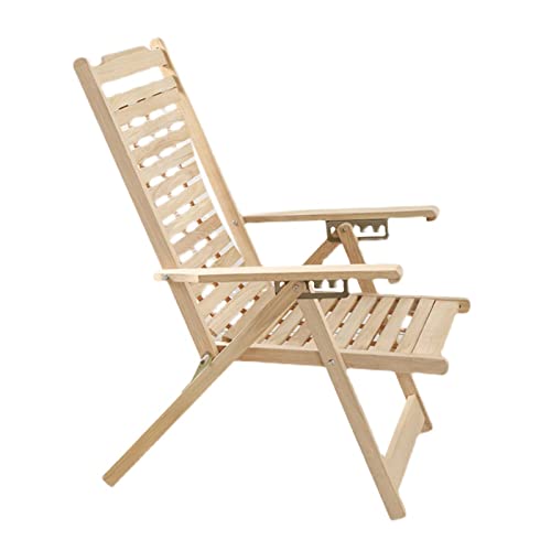 Fauteuil inclinable en bois de jardin pour savourer de longs bains de soleil