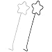 Beavorty 2pcs Star Wick Dipper Snuffer Star Candle Hook Tool Creative Star Shaped Candle Put Out Extinguish Candle Wick Dipper Snuffer Hook Candle Accessory