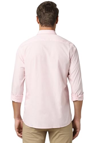 Image of Peter England Men's Solid Slim Fit Full Sleeve Casual Shirt| 100% Cotton