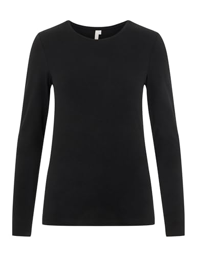PIECES Damen Pcsirene Ls Tee Noos, Schwarz, XS