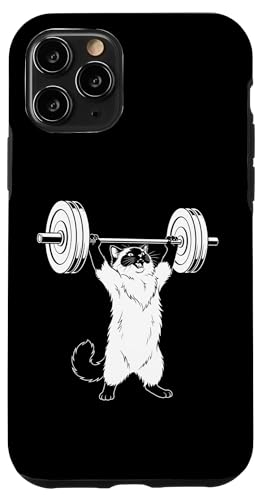 Ragdoll Cat Gym Fitness Lifting Squad �L�D������ �X�}�z�P�[�X iPhone 11 Pro �p