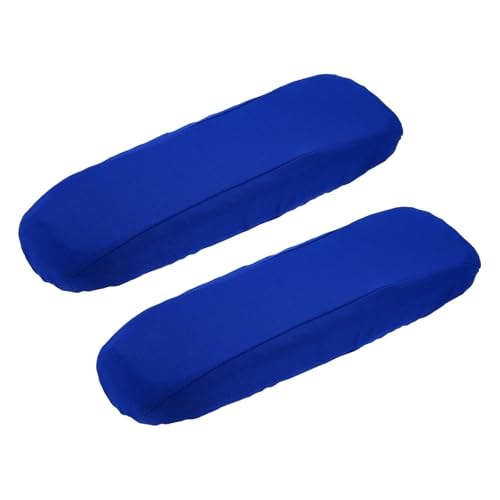 sourcing map Chair Armrest Slipcovers Covers, 32 x 8cm Polyester Removable Seat Hand Rest Protector for Office Chairs Desk Chair(Dark Blue)