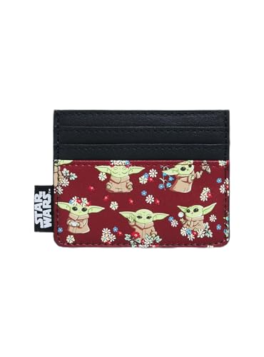 Loungefly Star Wars The Mandalorian Grogu Floral Cardholder
