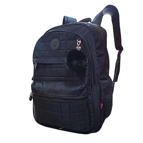 Mochila Escolar Feminina Juvenil Kika KK24M10 (Preto)