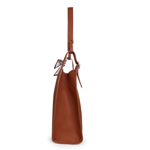 Image of Magnolia Women's Betula Medium Handle Croco Pattern Tote Bag | Ladies Classic Solid Color Purse Shoulder Fashion Handbag Inner Pocket with Zip For Daily Use Work Travel