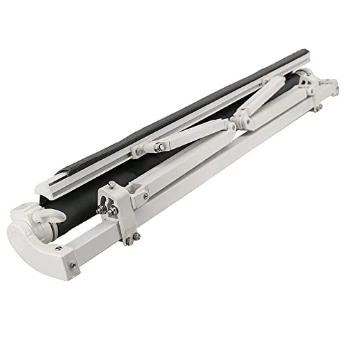 Green Bay Manual Awning Canopy | Grey 3x2.5M Retractable Outdoor Patio Garden Sun Shade Shelter Complete with Fittings and Winder Handle - Image 5