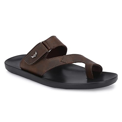 Image of Azzaro Black Men's Sandals | Stylish Strap Sandal with Grip Insole | Comfortable Casual Footwear for Office, Travel & Everyday Walking